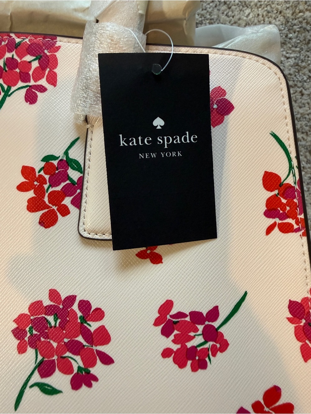 Kate Spade Coastal Floral Medium Satchel - Picture 2 of 8